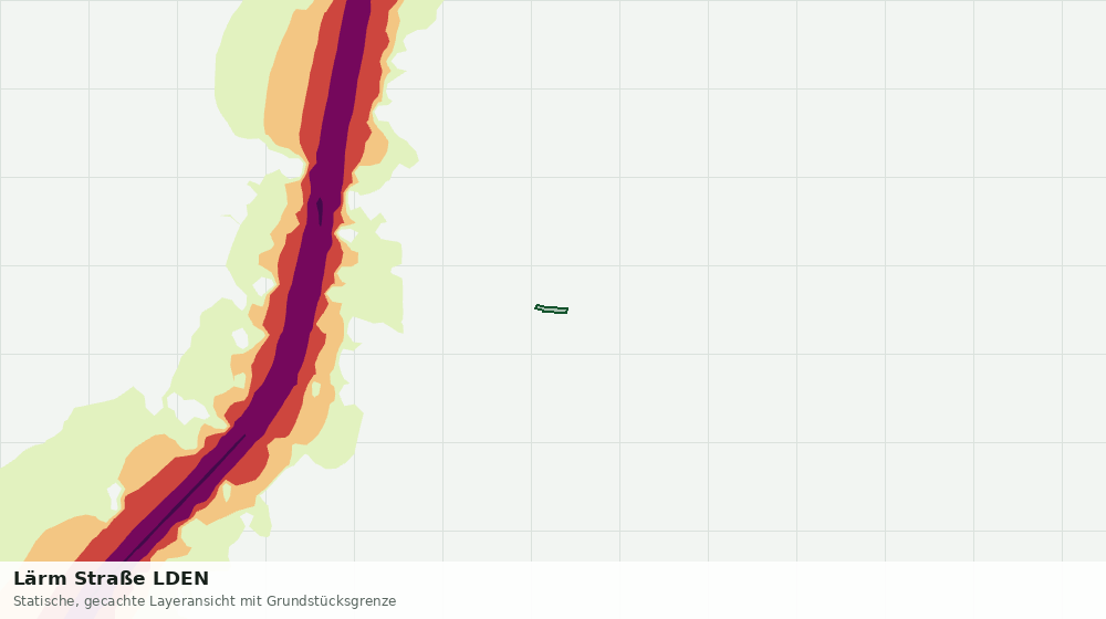 Statische Kartenansicht: Lärm Straße LDEN