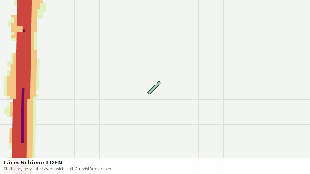 Statische Kartenansicht: Lärm Schiene LDEN