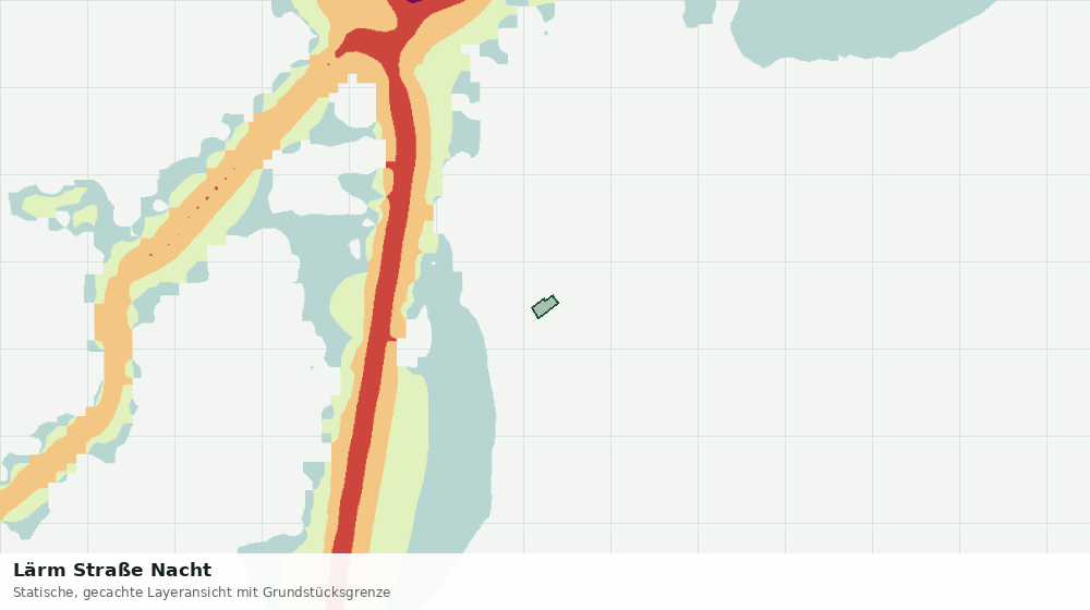 Statische Kartenansicht: Lärm Straße Nacht