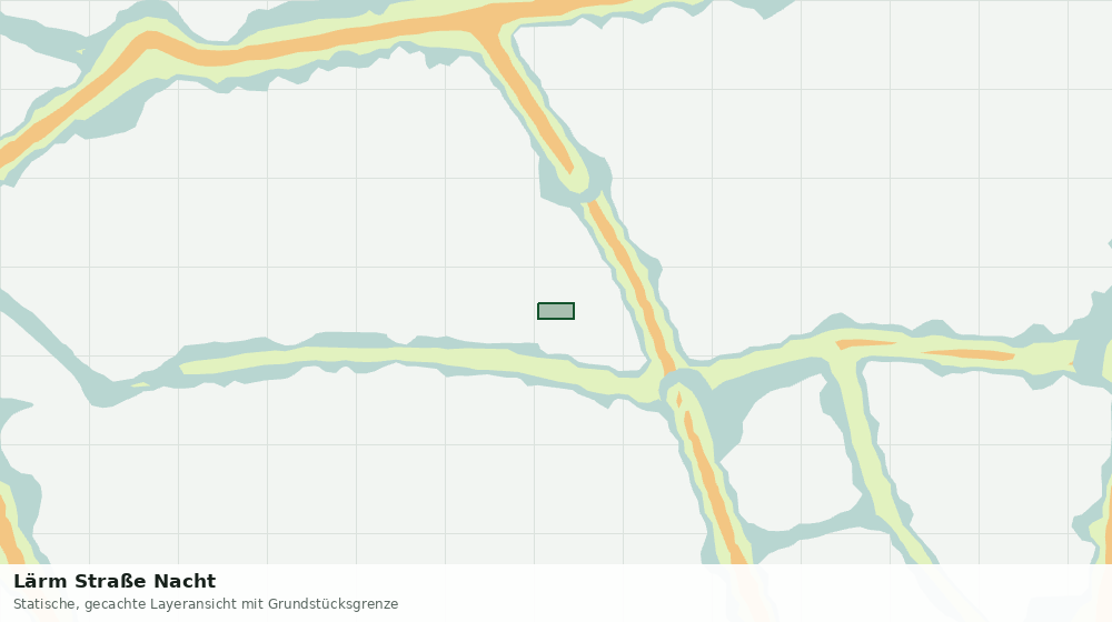 Statische Kartenansicht: Lärm Straße Nacht
