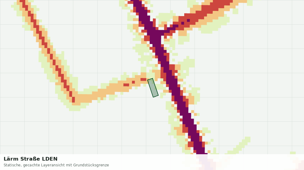 Statische Kartenansicht: Lärm Straße LDEN