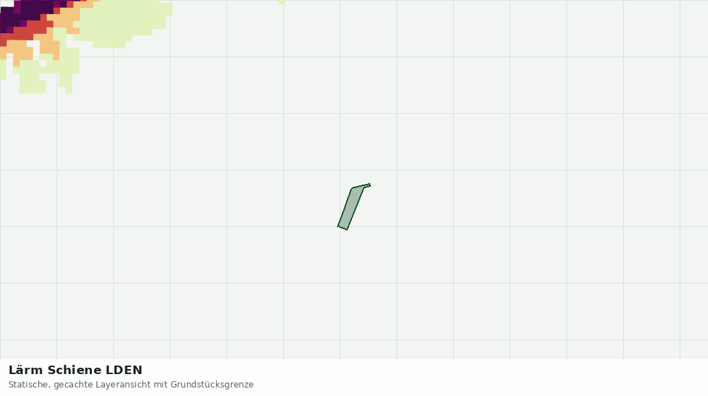 Statische Kartenansicht: Lärm Schiene LDEN