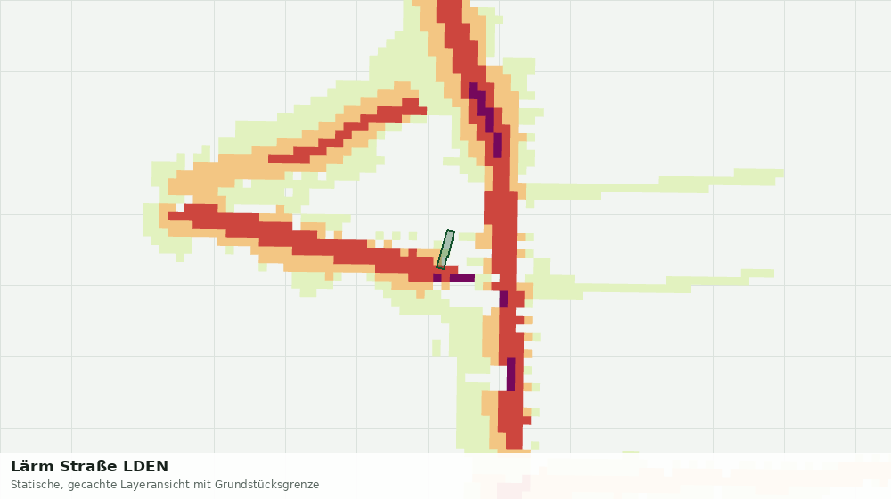 Statische Kartenansicht: Lärm Straße LDEN