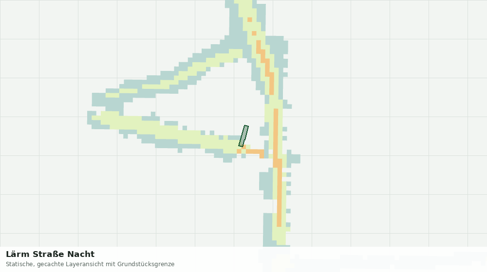 Statische Kartenansicht: Lärm Straße Nacht