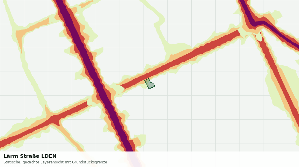 Statische Kartenansicht: Lärm Straße LDEN
