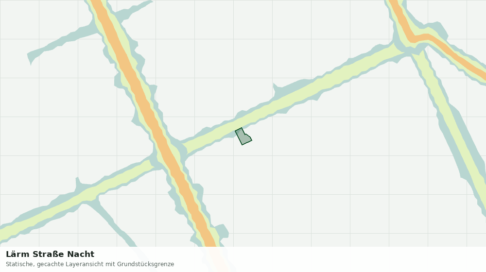 Statische Kartenansicht: Lärm Straße Nacht