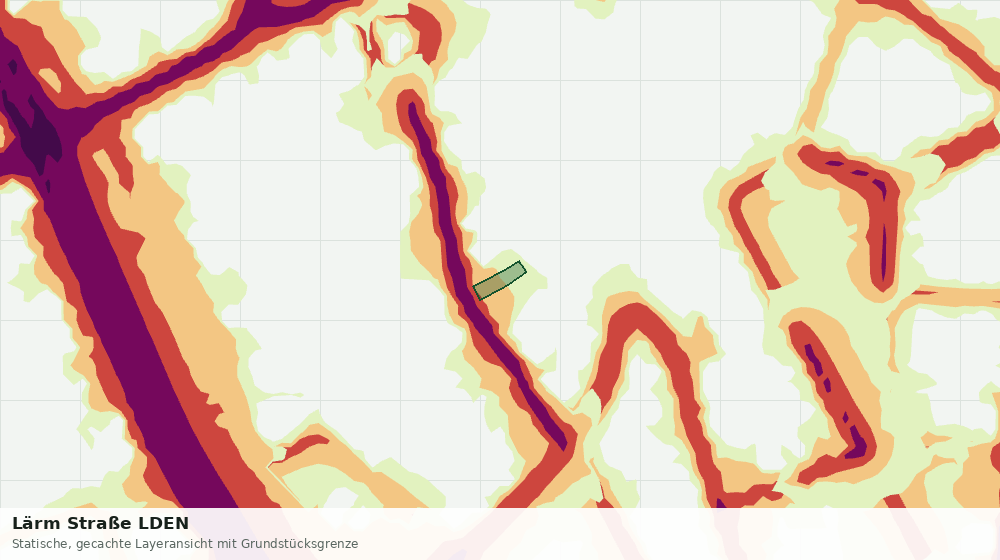 Statische Kartenansicht: Lärm Straße LDEN