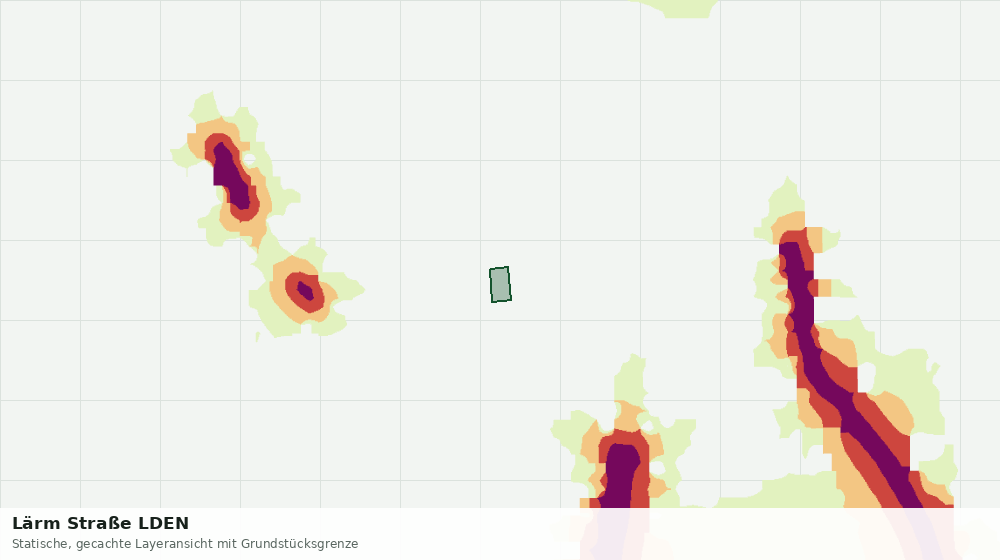 Statische Kartenansicht: Lärm Straße LDEN