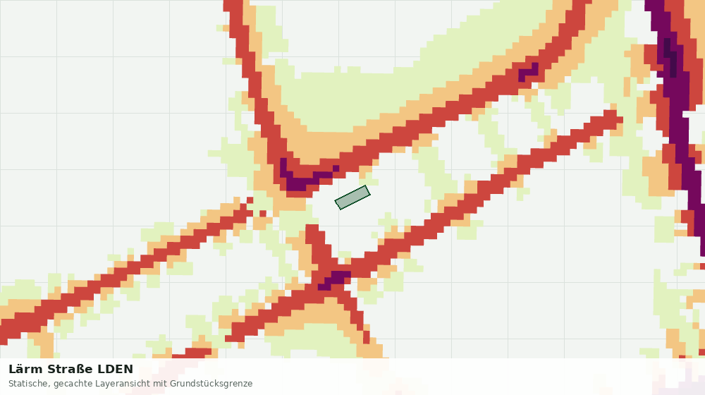 Statische Kartenansicht: Lärm Straße LDEN