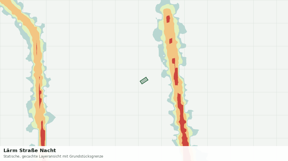 Statische Kartenansicht: Lärm Straße Nacht