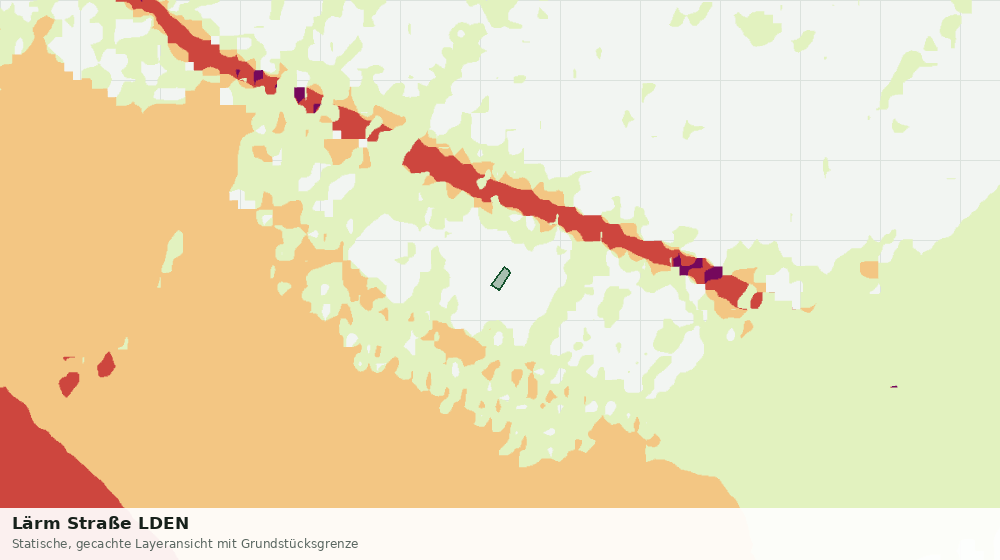 Statische Kartenansicht: Lärm Straße LDEN