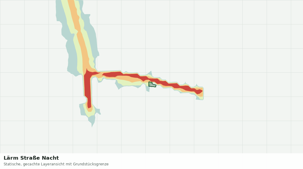 Statische Kartenansicht: Lärm Straße Nacht