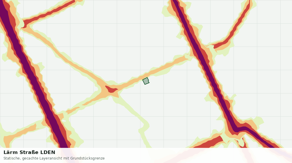 Statische Kartenansicht: Lärm Straße LDEN