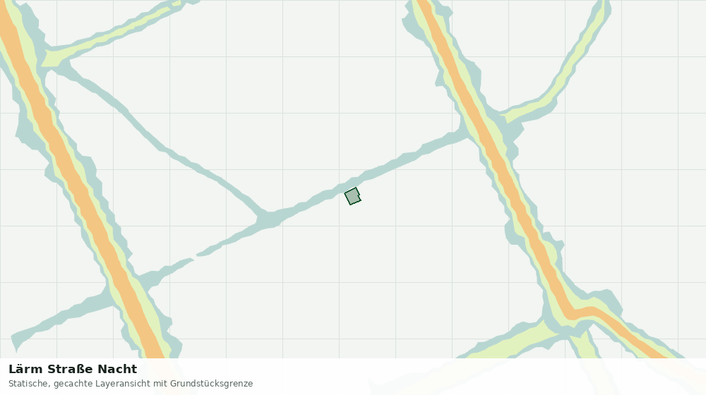 Statische Kartenansicht: Lärm Straße Nacht
