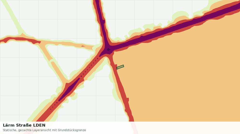 Statische Kartenansicht: Lärm Straße LDEN