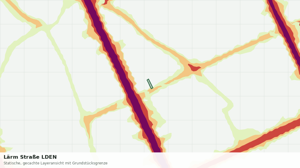 Statische Kartenansicht: Lärm Straße LDEN