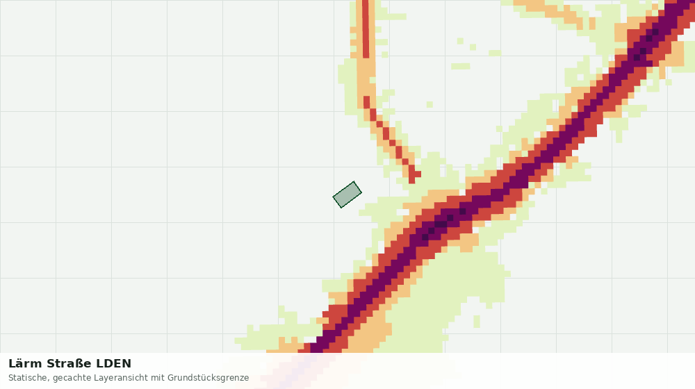 Statische Kartenansicht: Lärm Straße LDEN