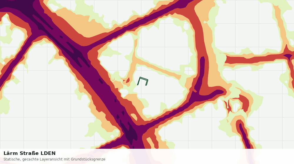 Statische Kartenansicht: Lärm Straße LDEN