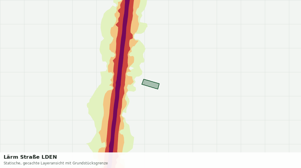 Statische Kartenansicht: Lärm Straße LDEN