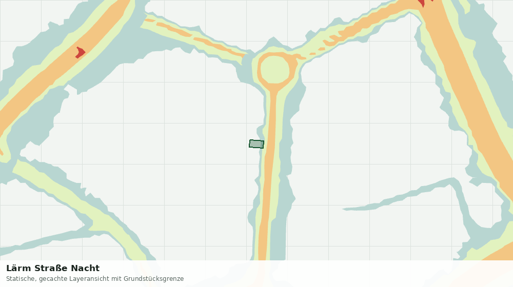 Statische Kartenansicht: Lärm Straße Nacht