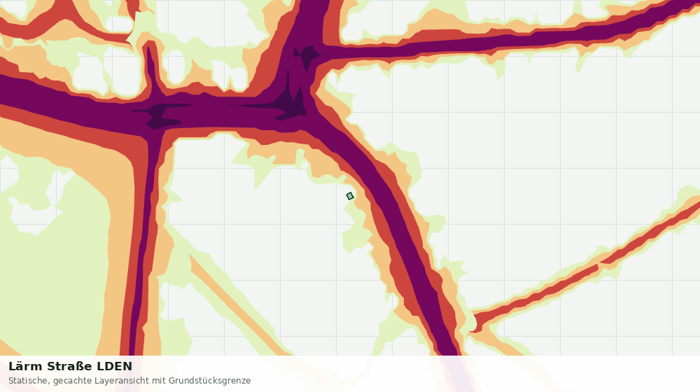 Statische Kartenansicht: Lärm Straße LDEN