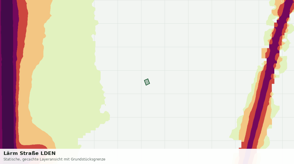 Statische Kartenansicht: Lärm Straße LDEN
