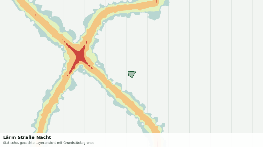 Statische Kartenansicht: Lärm Straße Nacht