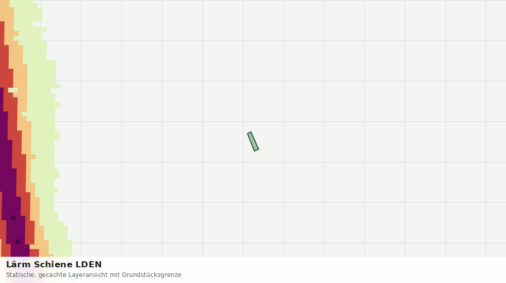 Statische Kartenansicht: Lärm Schiene LDEN