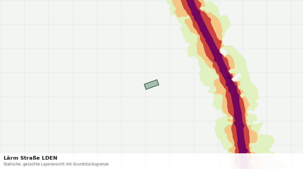 Statische Kartenansicht: Lärm Straße LDEN