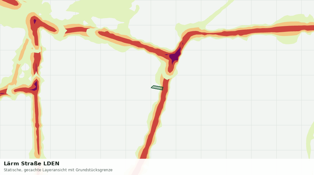 Statische Kartenansicht: Lärm Straße LDEN