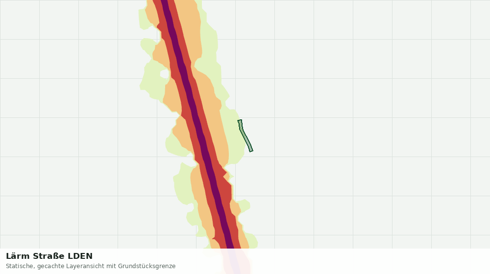 Statische Kartenansicht: Lärm Straße LDEN