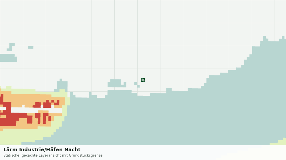 Statische Kartenansicht: Lärm Industrie/Häfen Nacht