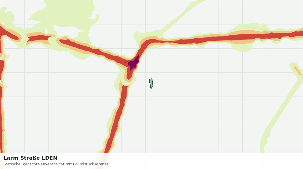 Statische Kartenansicht: Lärm Straße LDEN