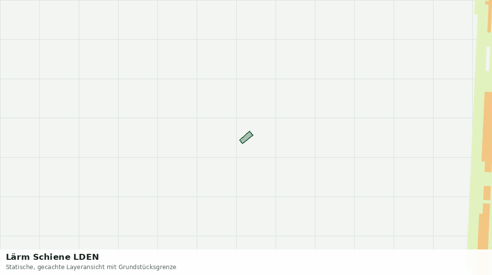 Statische Kartenansicht: Lärm Schiene LDEN
