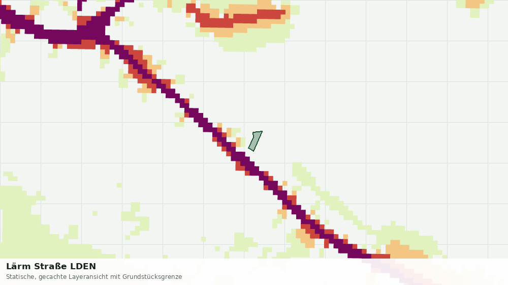 Statische Kartenansicht: Lärm Straße LDEN