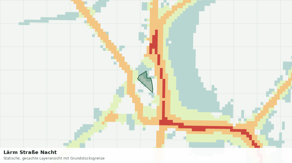 Statische Kartenansicht: Lärm Straße Nacht