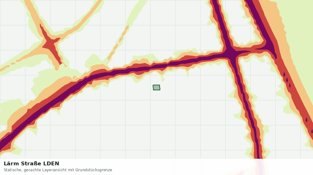 Statische Kartenansicht: Lärm Straße LDEN
