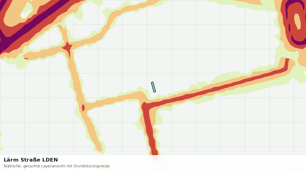 Statische Kartenansicht: Lärm Straße LDEN