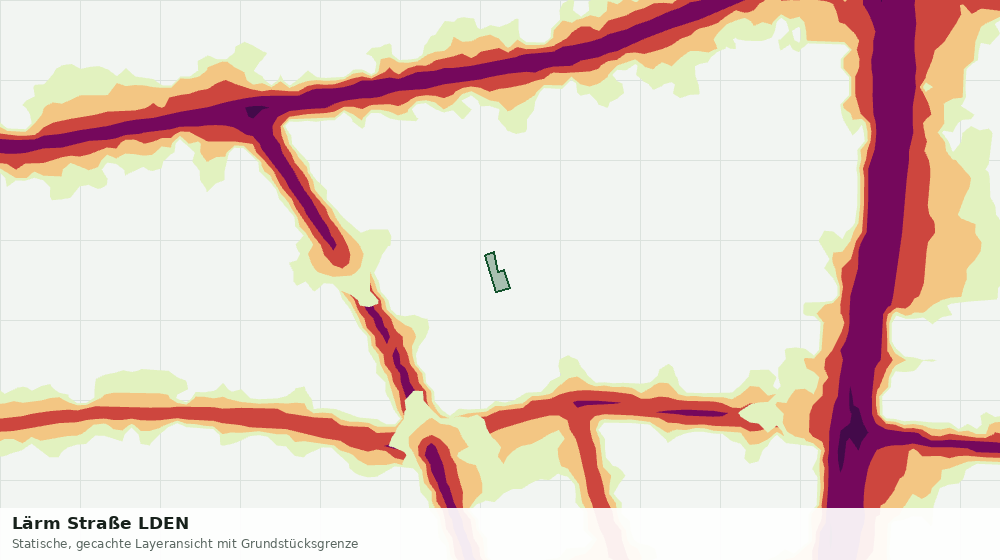 Statische Kartenansicht: Lärm Straße LDEN