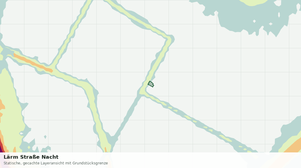 Statische Kartenansicht: Lärm Straße Nacht