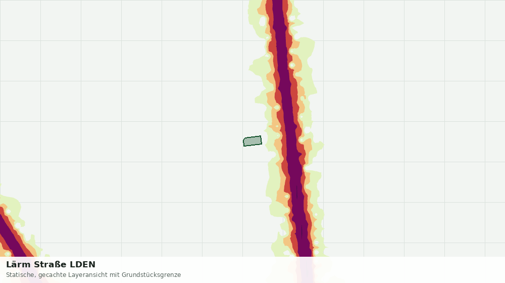 Statische Kartenansicht: Lärm Straße LDEN