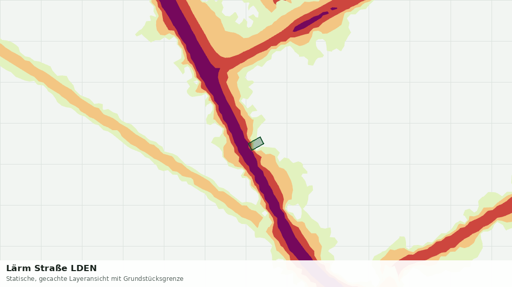 Statische Kartenansicht: Lärm Straße LDEN