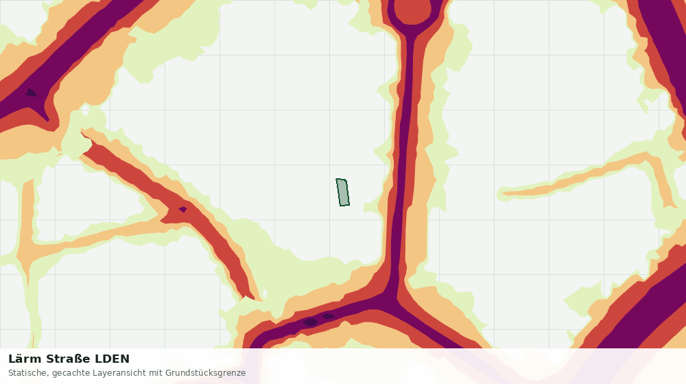 Statische Kartenansicht: Lärm Straße LDEN
