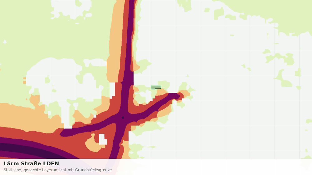 Statische Kartenansicht: Lärm Straße LDEN