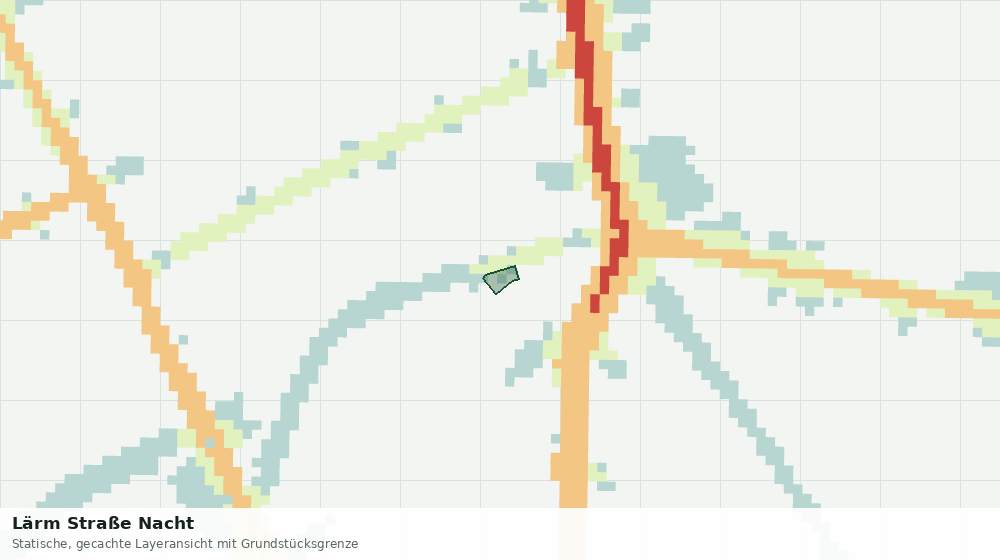 Statische Kartenansicht: Lärm Straße Nacht
