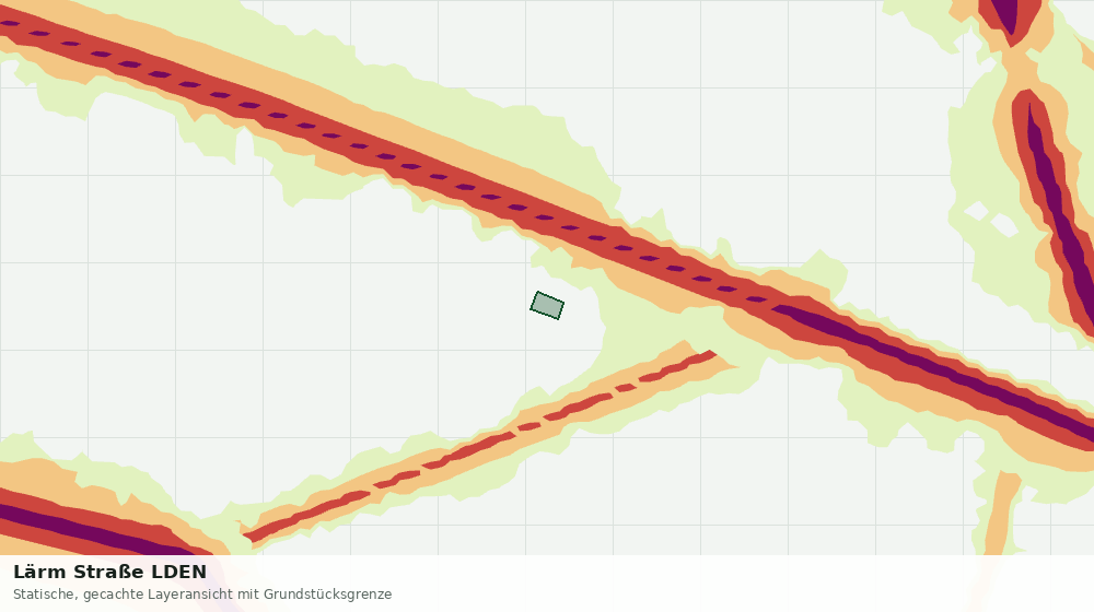 Statische Kartenansicht: Lärm Straße LDEN