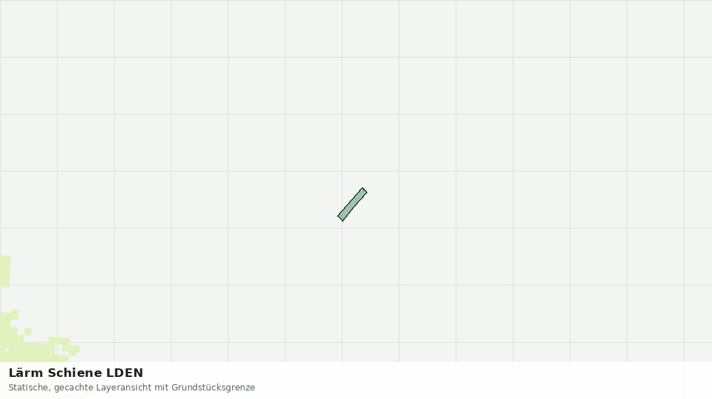 Statische Kartenansicht: Lärm Schiene LDEN