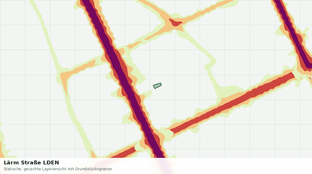 Statische Kartenansicht: Lärm Straße LDEN