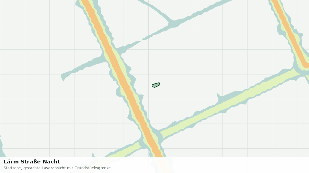 Statische Kartenansicht: Lärm Straße Nacht