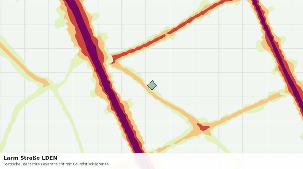 Statische Kartenansicht: Lärm Straße LDEN